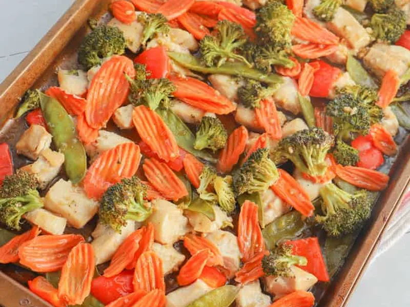 Sheet Pan Teriyaki Chicken and Vegetables