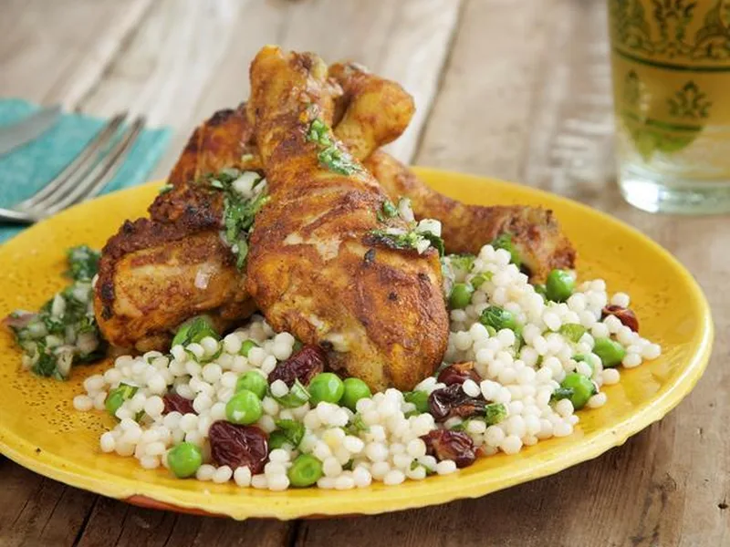 Tandoori Drumsticks with Cilantro Relish