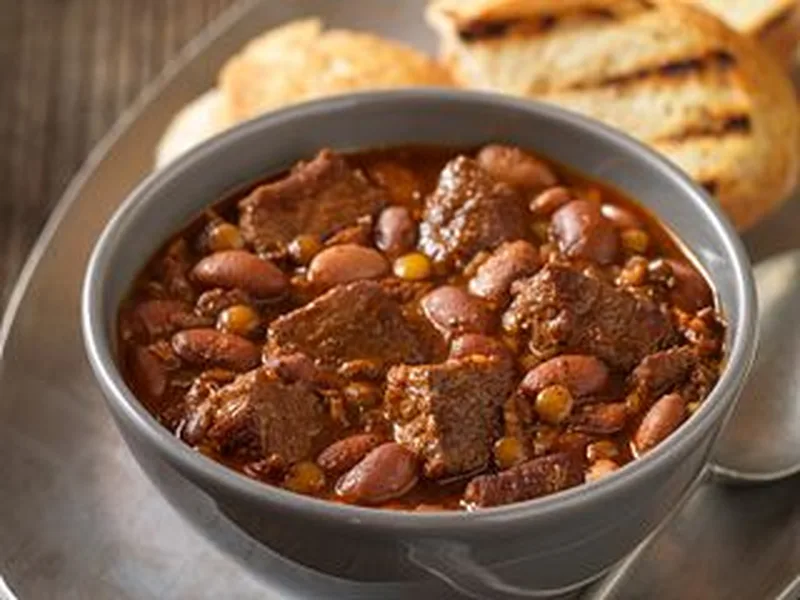 Slow Cooker Italian Beef and Bean Stew