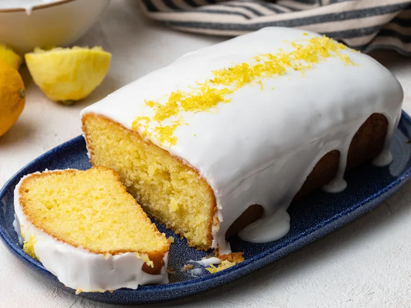 Lemon Buttermilk Pound Cake with Syrup Glaze