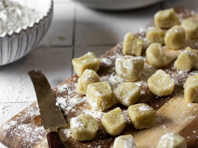 Gluten-Free Eggless Potato Gnocchi, Boiled