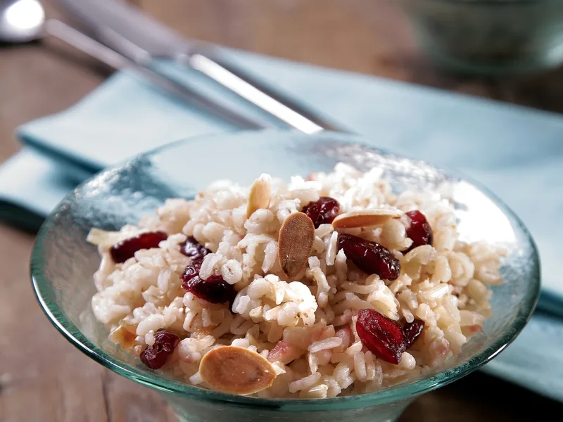Brown Rice and Barley Medley with Cranberries