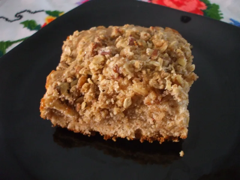 Cinnamon Pecan Streusel Cake with Whole Wheat Flour