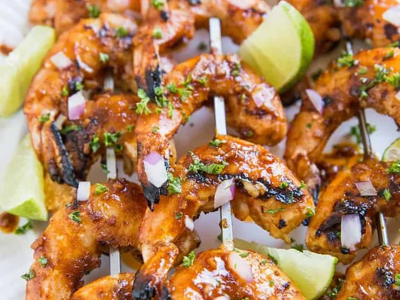 Chili Lime Grilled Shrimp Skewers with Avocado Oil Marinade