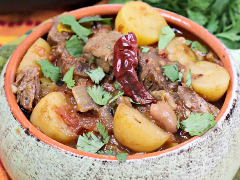 Instant Pot Mexican Beef Stew with Poblano