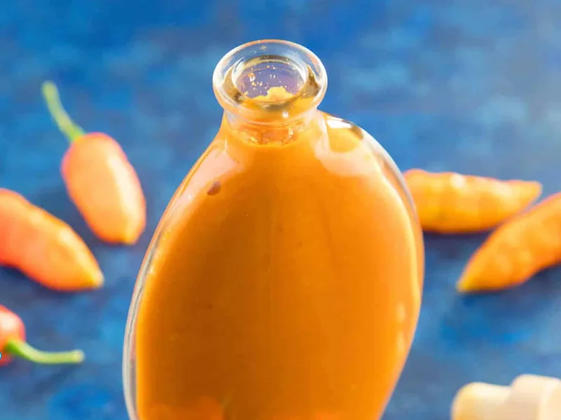 Roasted Ghost Pepper Hot Sauce with Carrot