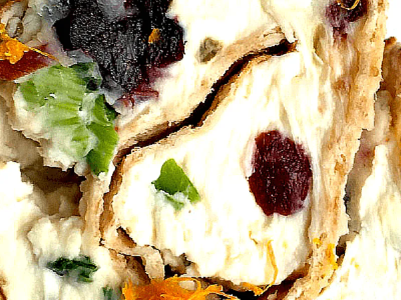 Orange Cranberry Cream Cheese Pinwheel Appetizers