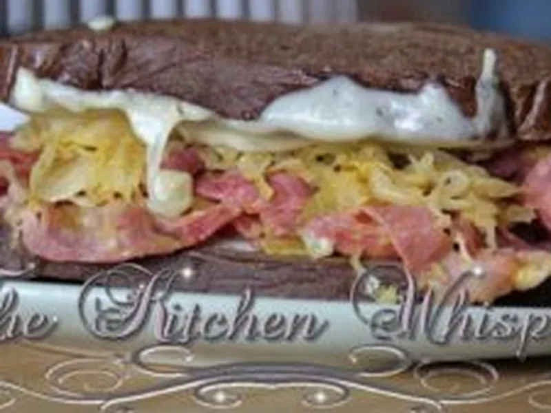 Perfect Grilled Reuben Sandwich with Pumpernickel Bread
