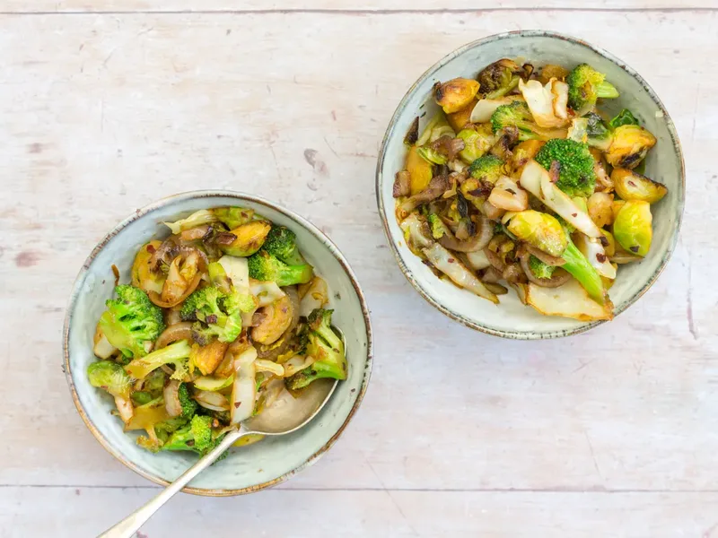 Keto Garlic Tamari Mixed Vegetable Stir Fry