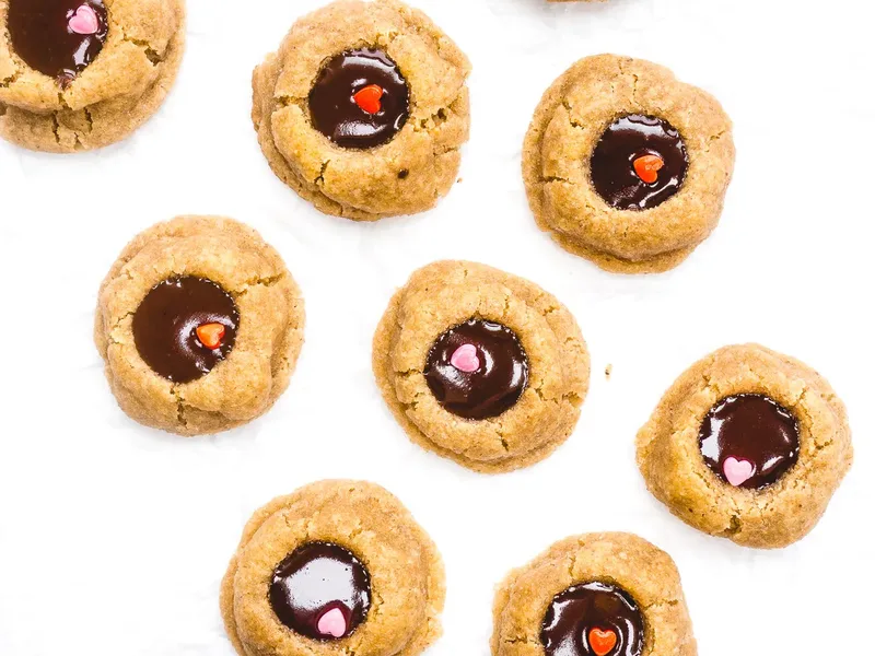 Keto Almond Butter Blossoms with Sugar-Free Chocolate Ganache