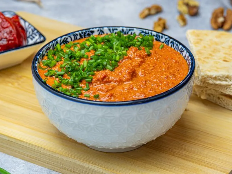 Roasted Red Pepper Walnut Muhammara Paste