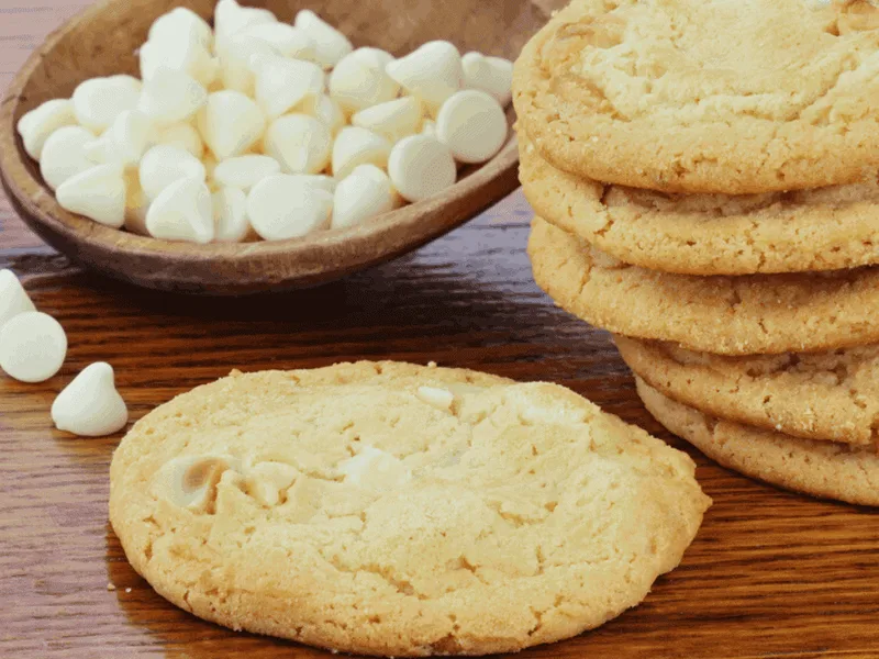 Air Fryer White Chocolate Chip Cookies (Mrs. Fields Style)