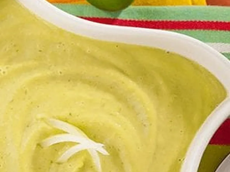 Chilled Avocado-Tomatillo Soup with Jalapeño and Lime