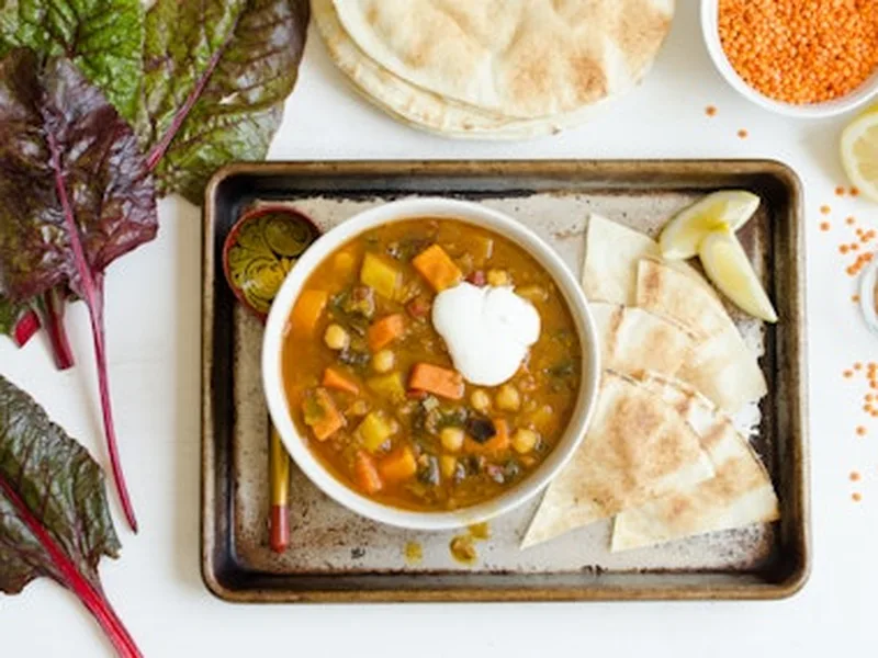 North African Spiced Bean and Sweet Potato Stew