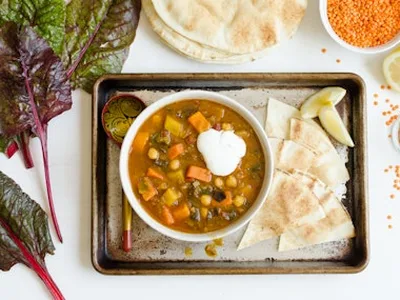 North African Spiced Bean and Sweet Potato Stew