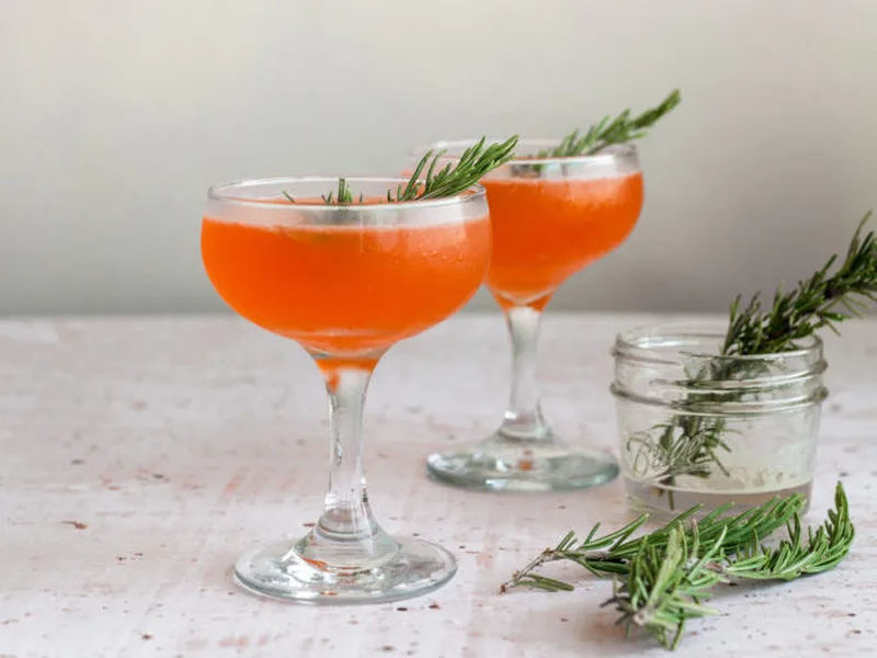 Mezcal Aperol Cocktail with Honey and Lime