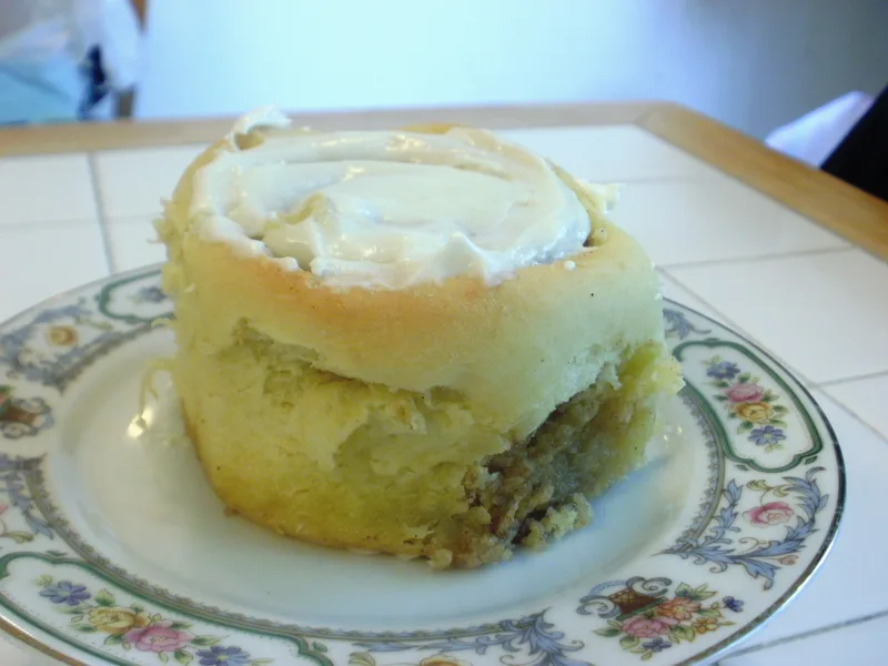 Bread Machine Cinnamon Rolls with Cream Cheese Frosting