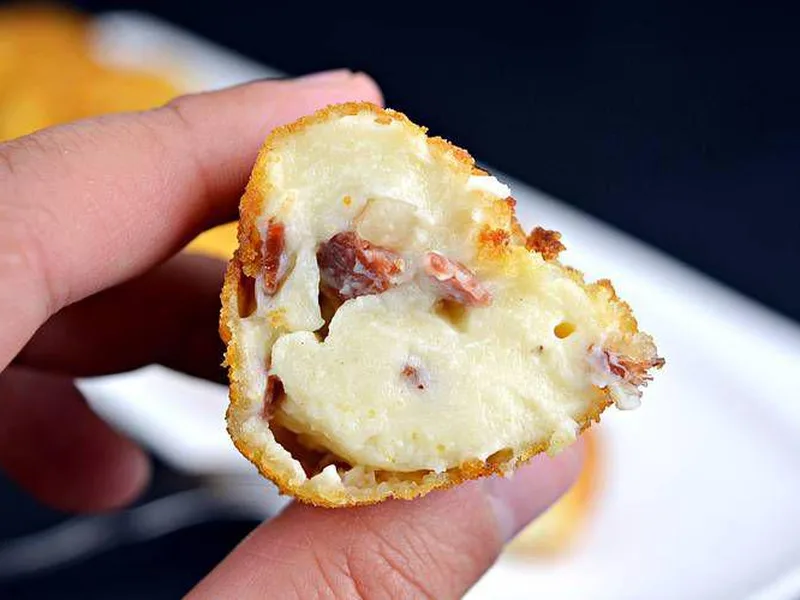 Creamy Ham and Cheese Croquettes with Serrano Ham