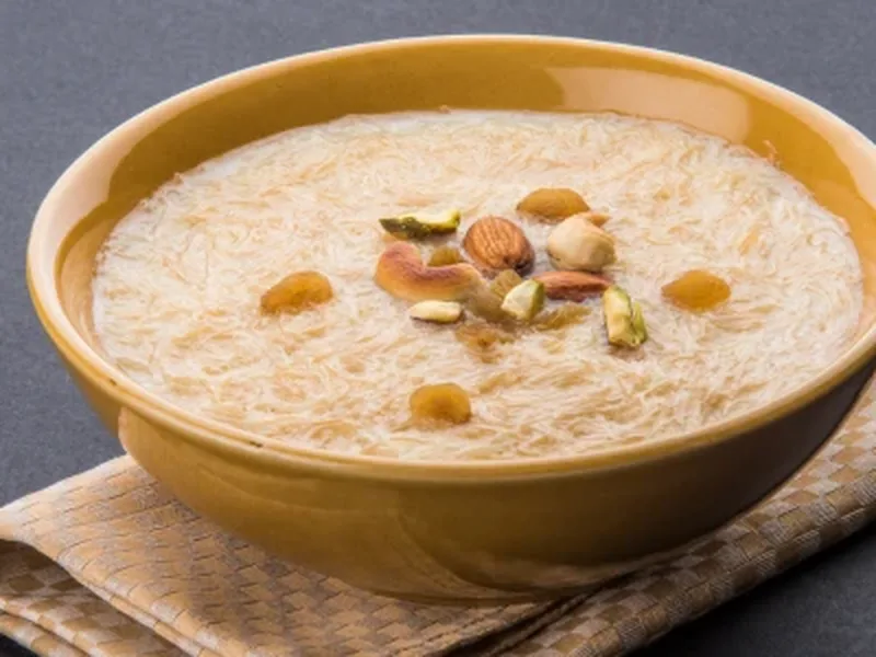Indian Payasam Rice Pudding with Ghee-Fried Nuts