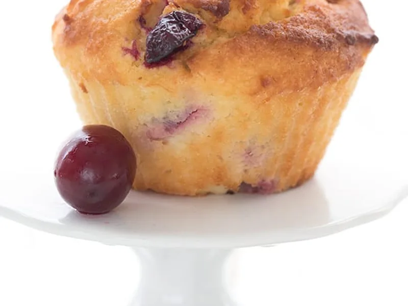 Keto Orange Cranberry Air Fryer Muffins with Almond Flour
