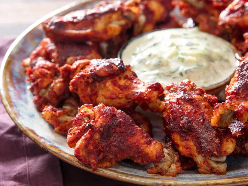 Baked Chicken Wings With Tamarind-Ginger Glaze