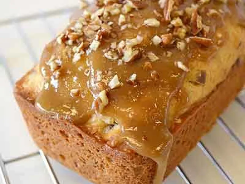 Orange Praline Mini Loaves with Brown Sugar Glaze