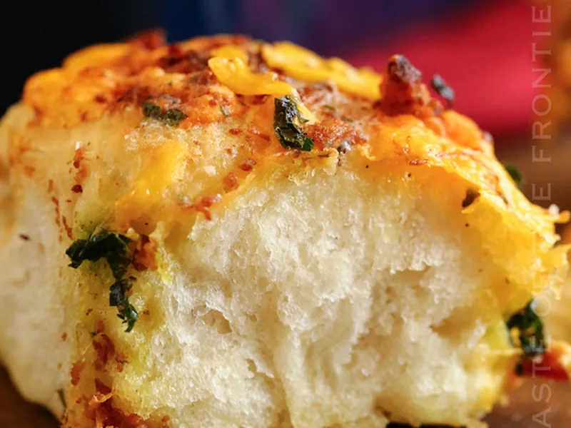One Hour Ranch Bacon Cheddar Dinner Rolls
