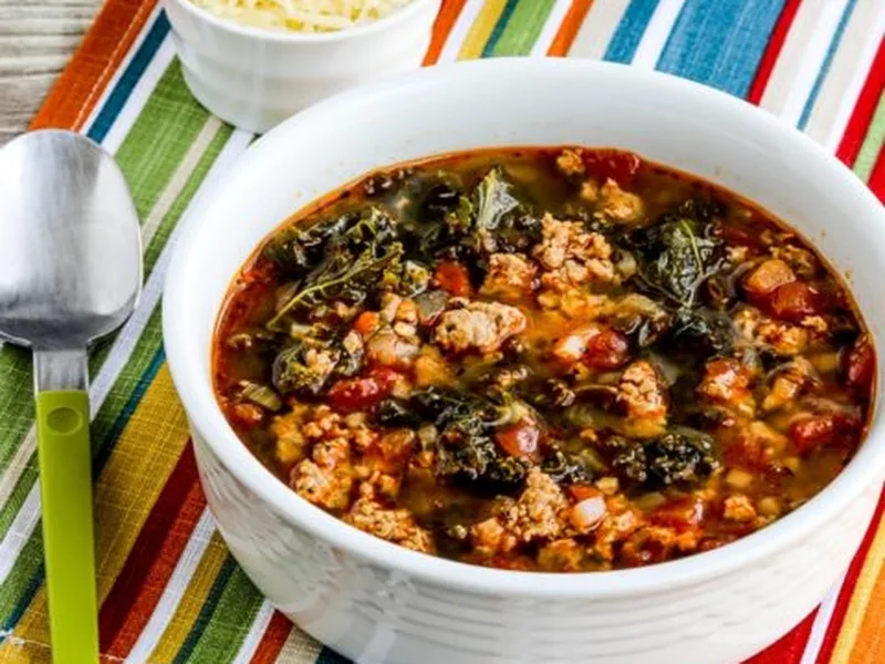 Instant Pot Sausage and Kale Soup