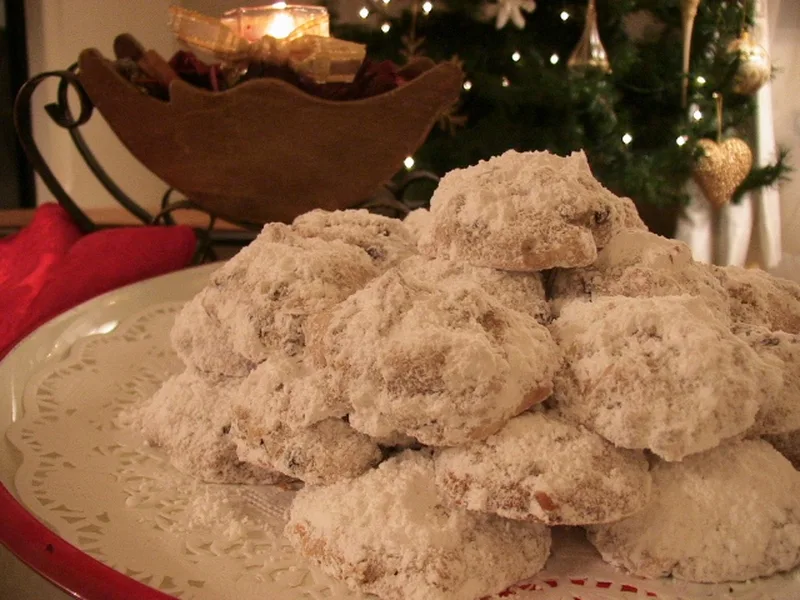 Holiday Fruit Drop Cookies with Walnuts