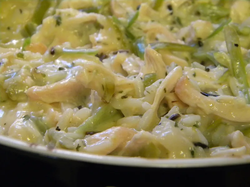 Kentucky Chicken and Wild Rice Casserole with Miracle Whip