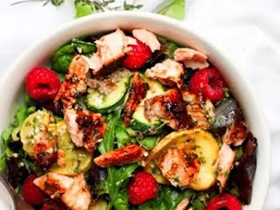 Wild Salmon Power Bowl with Roasted Squash