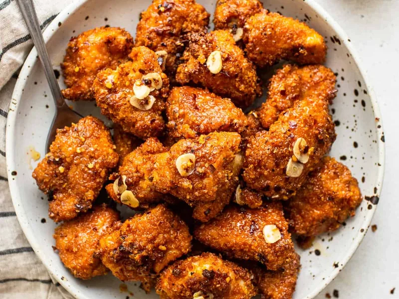 Air Fryer Hot Honey Chicken with Double-Crispy Coating