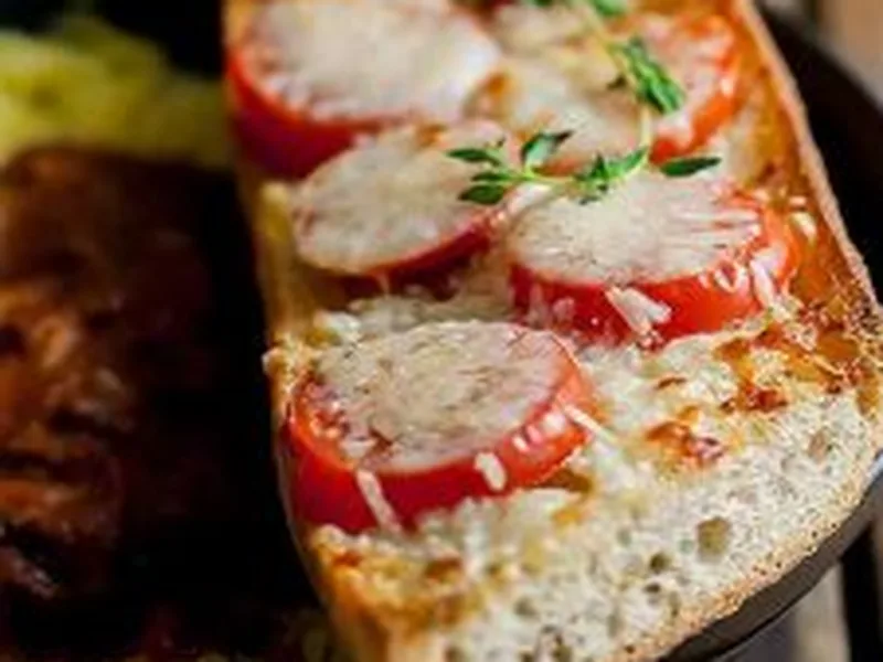 Spaghetti Squash Marinara with Garlic Chili Oil Bread