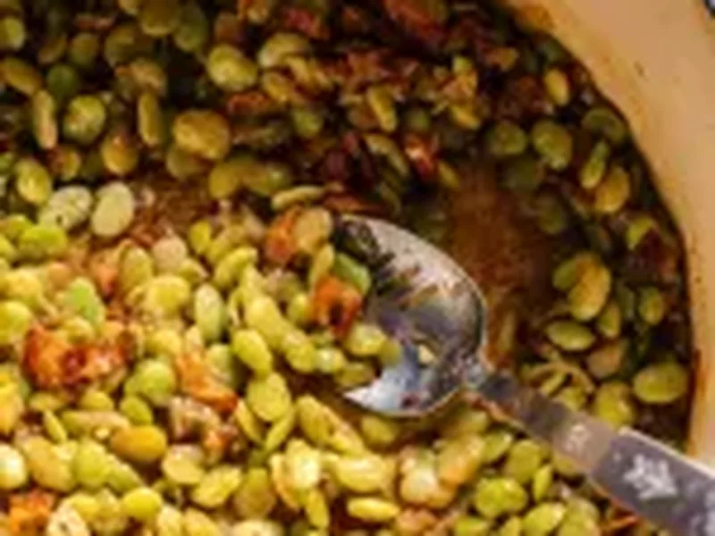 Southern Bacon Butter Beans with Brown Sugar and Garlic