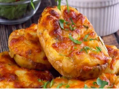 Loaded Baked Potatoes with Bacon and Cheddar