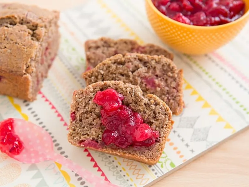 Vegan Leftover Cranberry Sauce Quick Bread Recipe