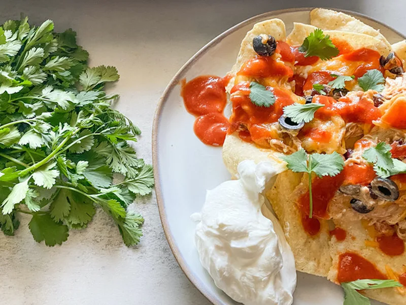 Slow Cooker Creamy Chicken Nachos