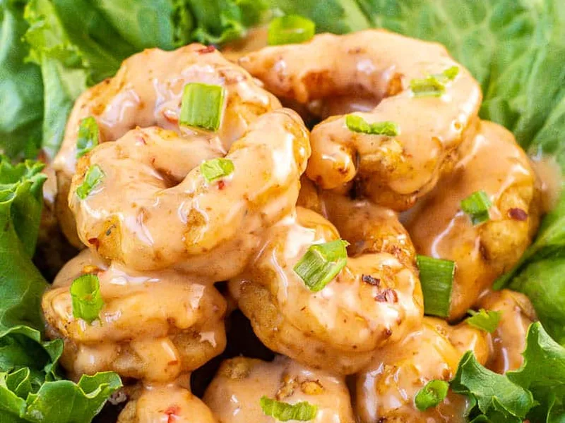 Blackened Bang Bang Shrimp with Crispy Coating