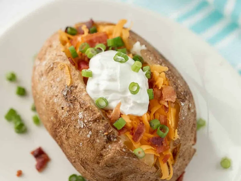 Slow Cooker Russet Baked Potatoes, Oil-Rubbed