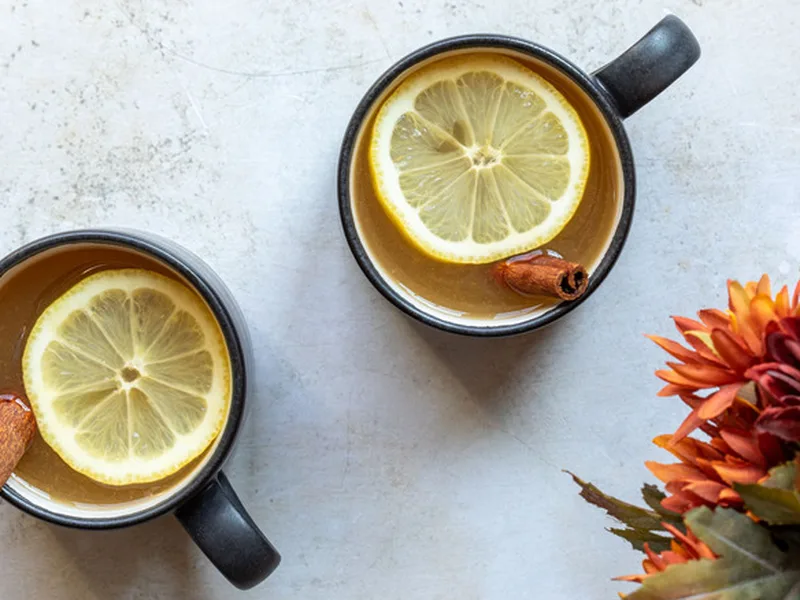 Spiced Apple Cider Hot Toddy with Bourbon