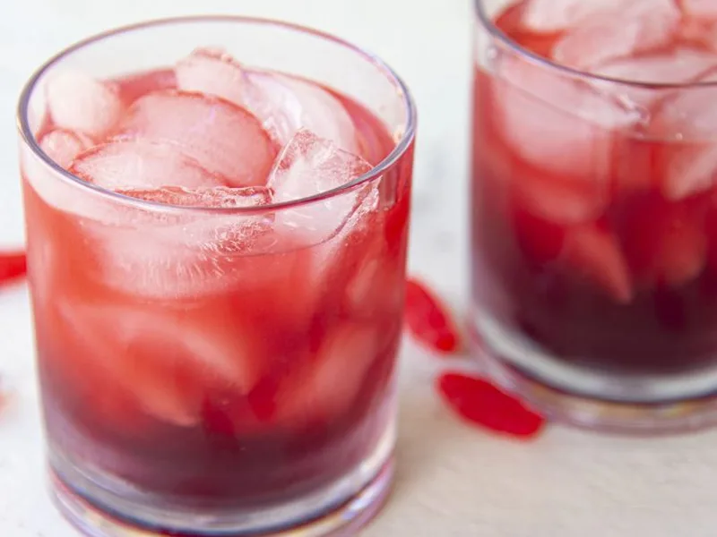 Red Swedish Fish Infused Vodka Cocktail