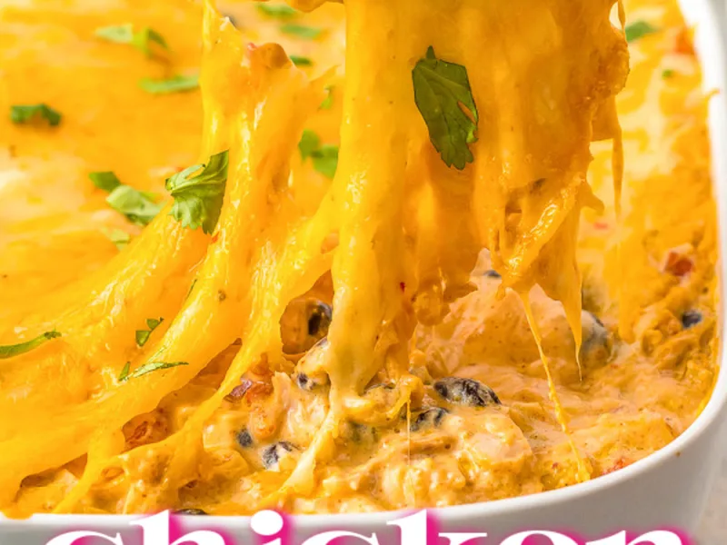 Creamy Chicken Enchilada Dip with Rotel