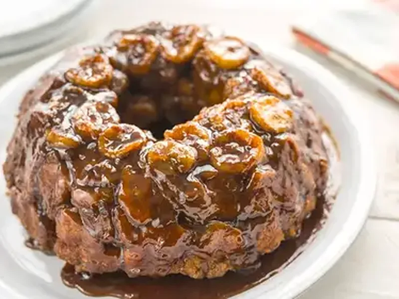 Banana Brûlée Pull-Apart Bread with Cinnamon Sugar