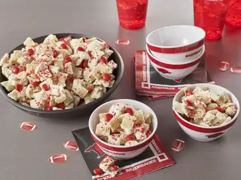 Arkansas Razorbacks Chex Snack Mix with White Chocolate