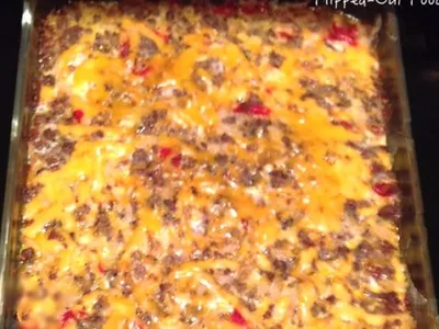 Sausage Potato Breakfast Casserole with Peppers