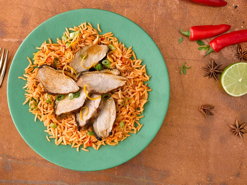 Slow Roast Duck Breast with Sweet Chilli Glaze