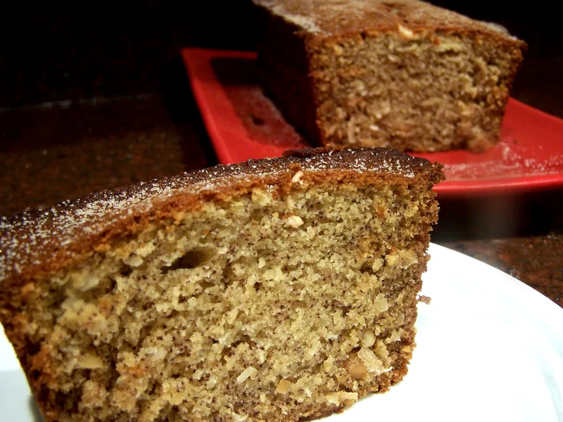Coconut Macadamia Banana Bread with Lemon