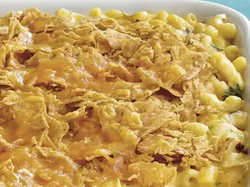 Smoky Chipotle Mac and Cheese with Fire-Roasted Tortilla Chips