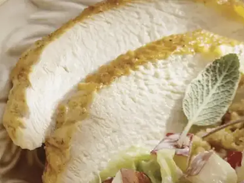 High-Heat Roasted Turkey Breast with Garlic Herb Rub