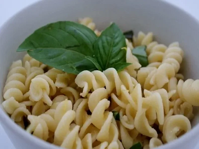 Fresh Lemon Pasta Salad with Basil and Pine Nuts